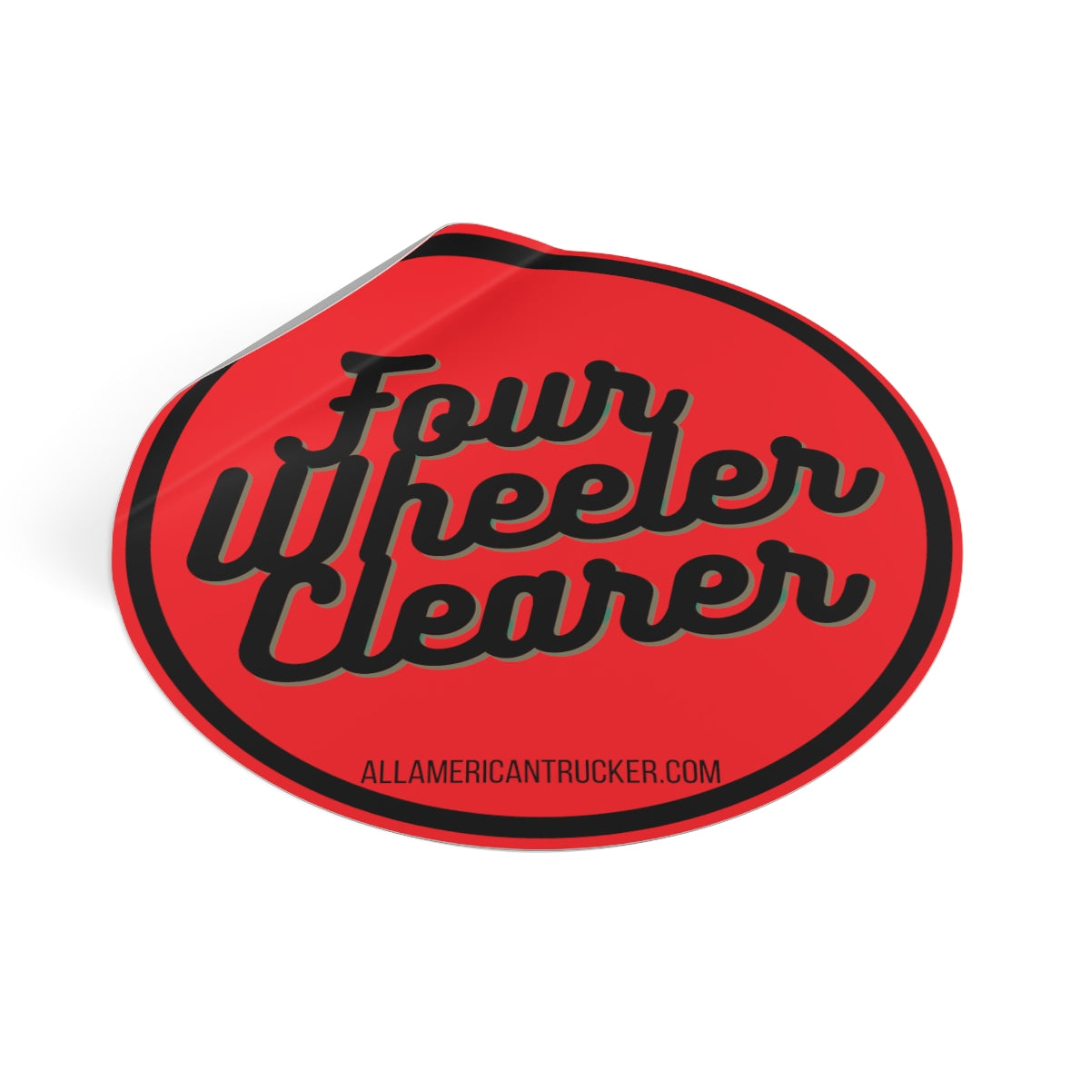Four Wheeler Clearer Vinyl Decal