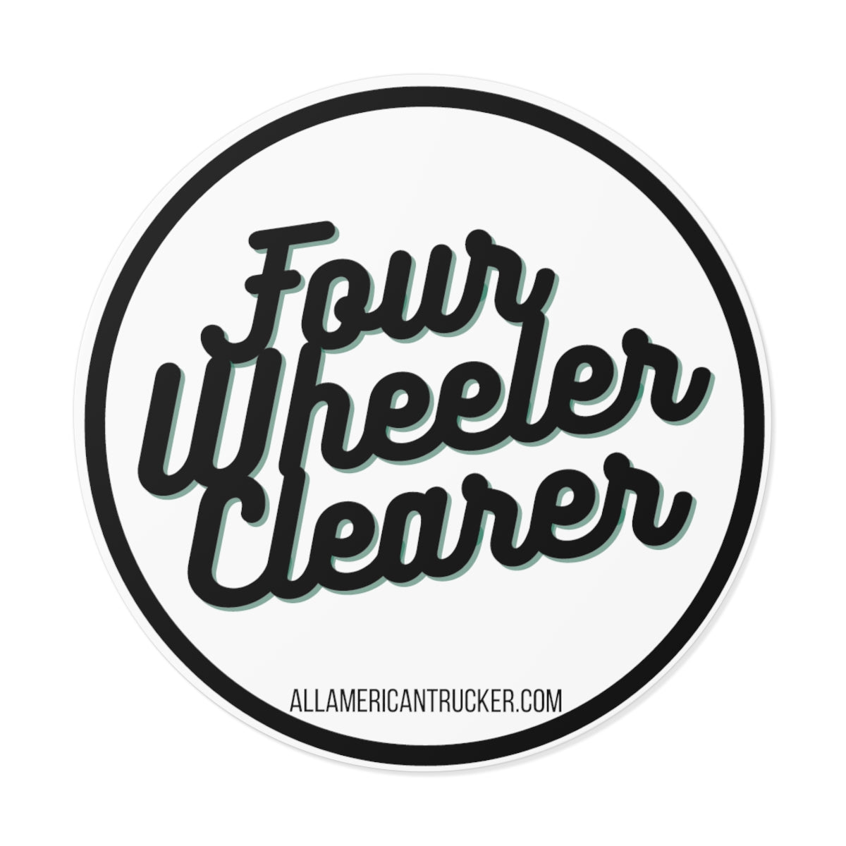 Four Wheeler Clearer Vinyl Decal