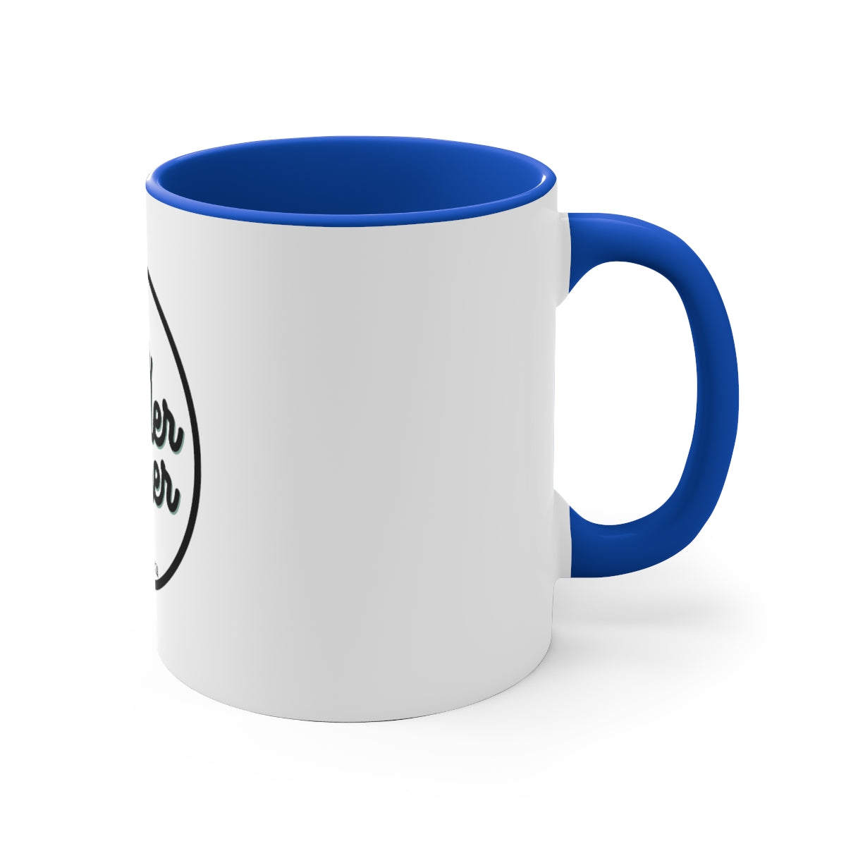 Four Wheeler Clearer 11oz Ceramic Mug White/Blue