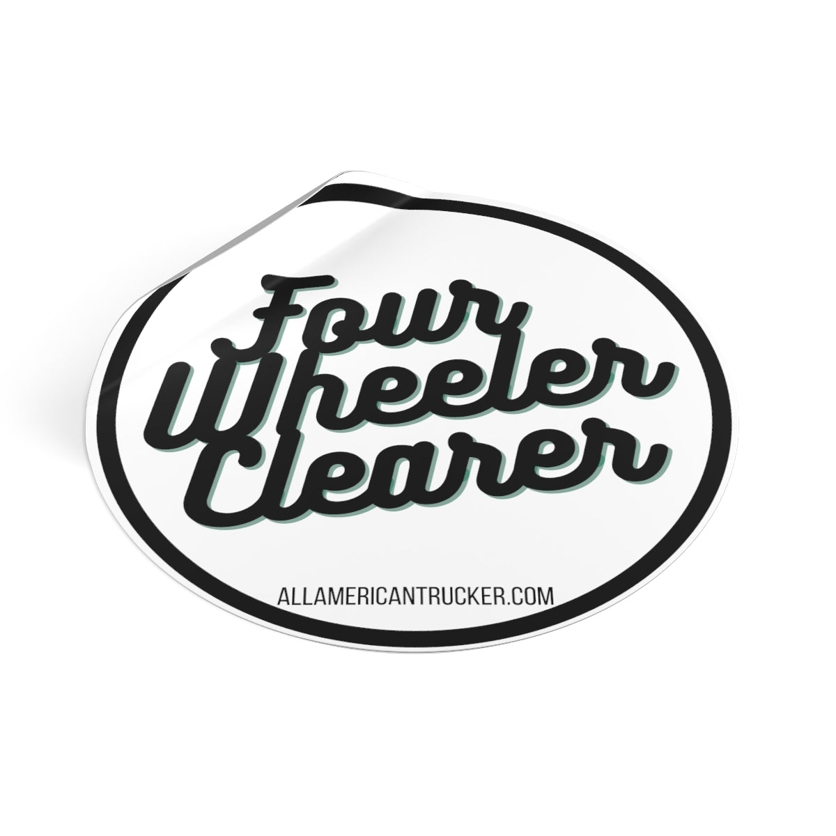 Four Wheeler Clearer Vinyl Decal