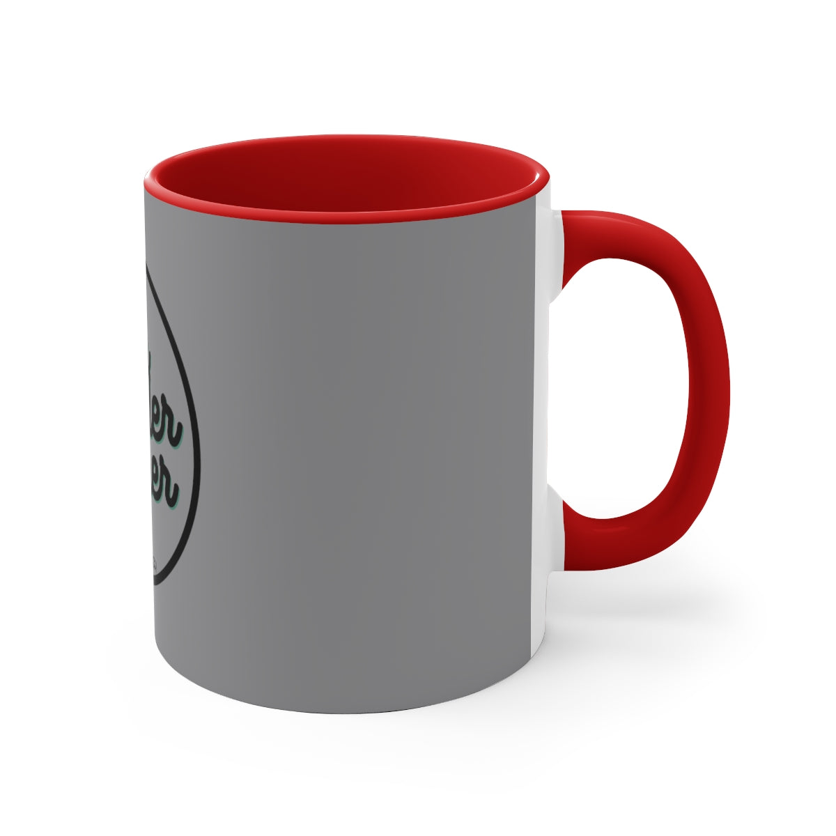 Four Wheeler Clearer 11oz Ceramic Mug Gray/Red