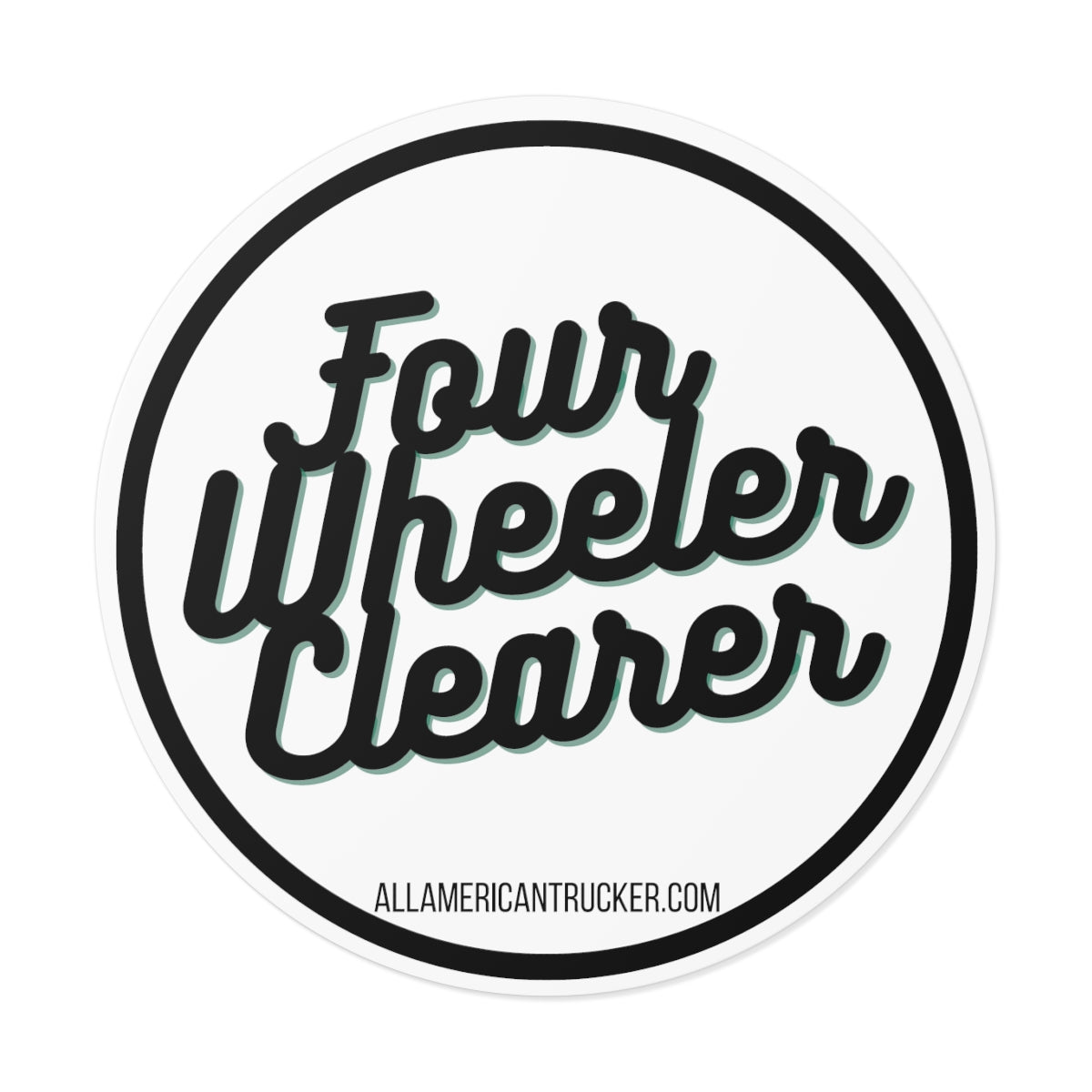 Four Wheeler Clearer Vinyl Decal