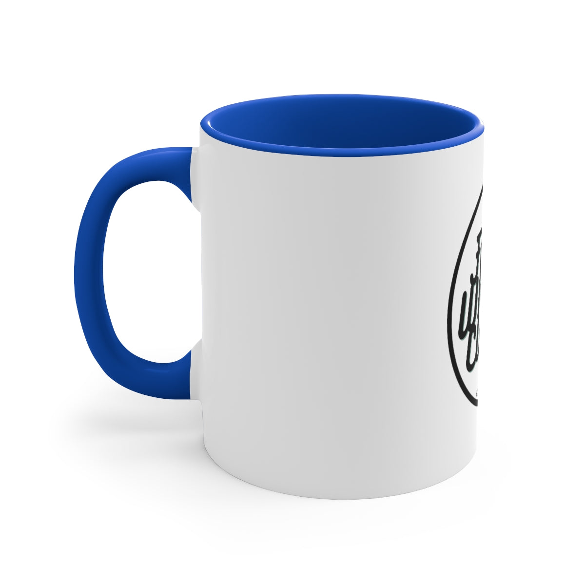 Four Wheeler Clearer 11oz Ceramic Mug White/Blue